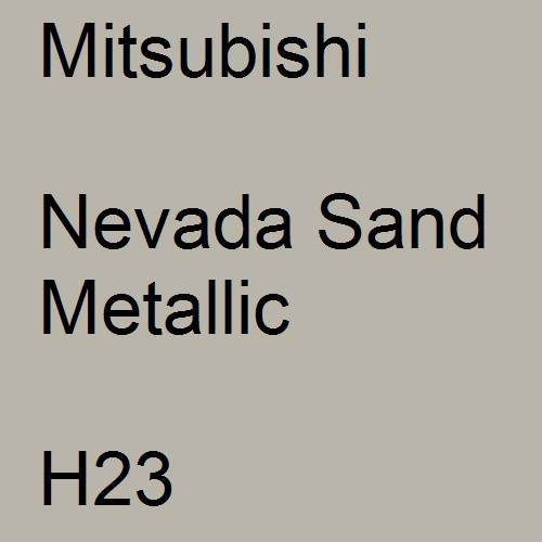 Mitsubishi, Nevada Sand Metallic, H23.